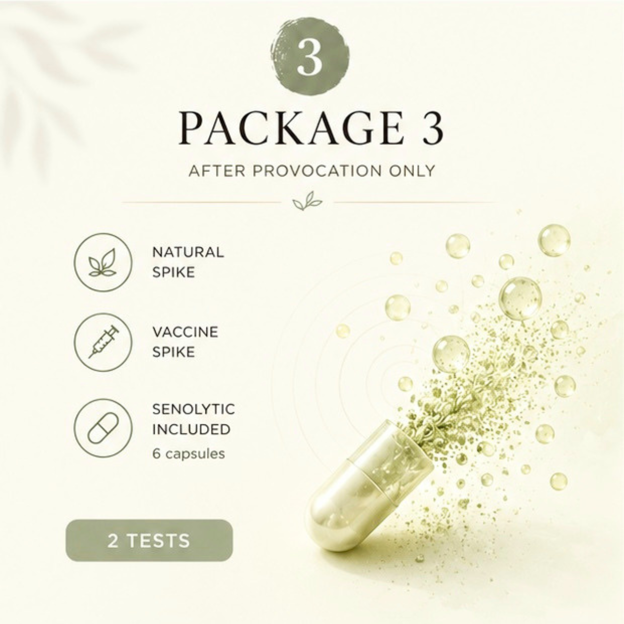 Wellness Exploration Package 3 - Includes 2 Spike Tests - Natural & PP